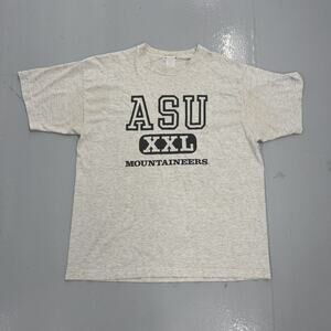 Vintage 90s Appalachian State University Grey Varsity Shirt